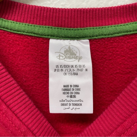 DISNEY STORE Red Mickey and Minnie Mouse “COZY” Holiday Christmas Sweater 🎄 XS - Picture 4 of 4